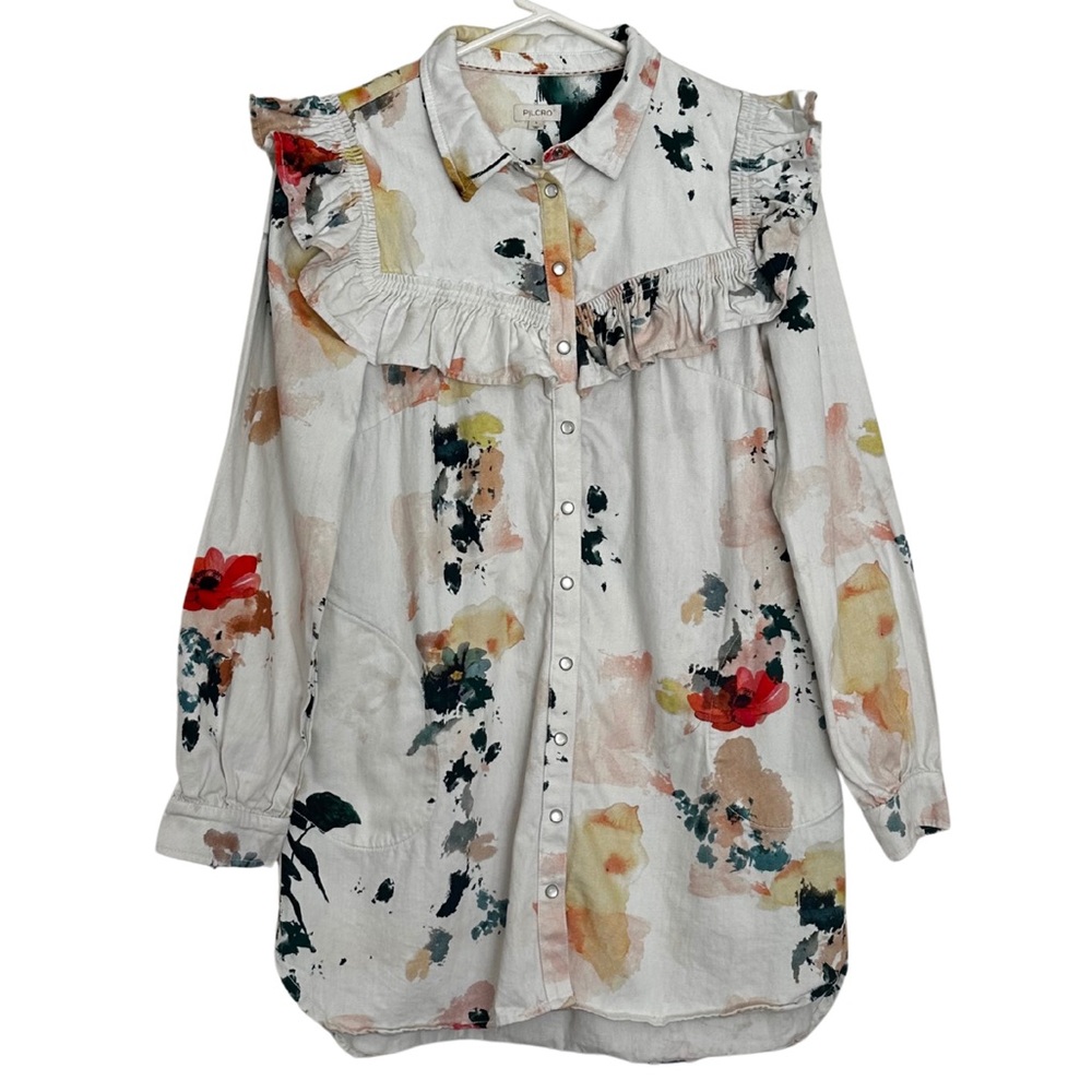 Pilcro Floral High Low Dress - Multicolor